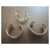 STERLING BRACELET, BRACELET WITH STERLING STRIP, P