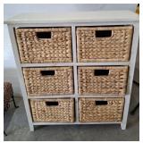 CABINET W/ 6 BASKET STYLE DRAWERS