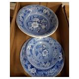SPODE BLUE ROOM COLLECTION BOWL AND SAUCERS