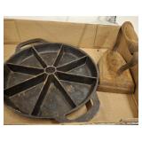 SAD IRON, CORN BREAD PAN