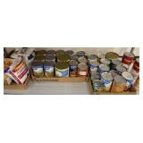 GROUP OF CANNED FOODS, FLOUR, MISC