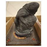 CONCRETE IGUANA STATUE, WAND MASTERS JOURNAL