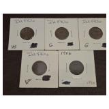 4-1906 INDIAN HEAD PENNIES