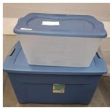HOMZ 58 QT TOTE W/ LID, STERILITE 35 GALLON TOTE