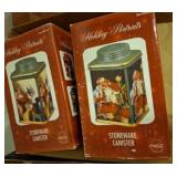 HOLIDAY PORTRAITS STONEWARE CANISTERS