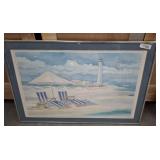 BEACH/LIGHTHOUSE SCENE