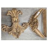 2 DECORATIVE PCS-FLEUR DE LIS, WALL DECOR