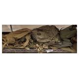 GROUP OF MILITARY BAGS, AND ACCESSORIES