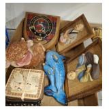 ASSORTED ORIENTAL DECOR, WALL PLAQUES, MISC