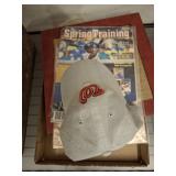 ASSORTED SPORTS, MAGAZINES, HAT, MISC