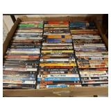 LARGE BOX OF DVDS