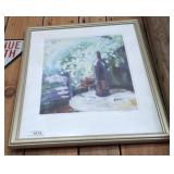 SIGNED CAFï¿½ TABLE/WINE  SCENE  24X32