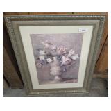 SIGNED FLOWER ARRANGEMENT PRINT  28X34