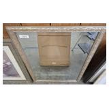 FRAMED BEVELED MIRROR   28X40