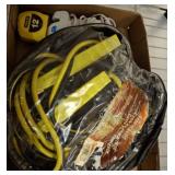 JUMPER CABLES, GLUE GUN, TAPE
