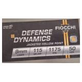 FIOCCHI 9 MM 50 RDS