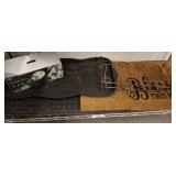 ASSORTED ENTRANCE MATS, MISC WIRE RACK