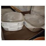 CORNINGWARE CASSEROLES AND LIDS