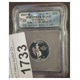 GRADED 2007 S SILVER QUARTER