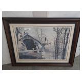 SIGNED DUCKS PRINT    33X27