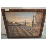 TUSCAN LANDSCAPE SCENE    32X26