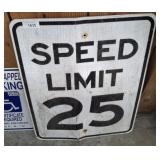 SPEED LIMIT SIGN   24X30