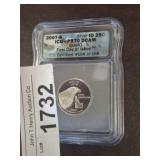 GRADED 2007 S SILVER QUARTER