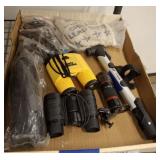 BINOCULARS, AIR PUMP, MISC