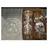 FOOTED BOWL, HURRICANE SHADES 11IN