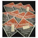 METAL 8X8 WARNING SIGNS