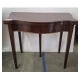 MAHOGANY FLIP TOP TABLE