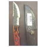 DAMASCUS STYLE HUNTING KNIFE 10IN TOTAL