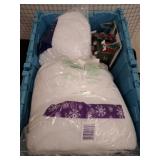 TOTE OF ASSORTED CHRISTMAS VILLAGES