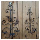 PAIR OF 5 ARM CANDLE HOLDER SCONCES