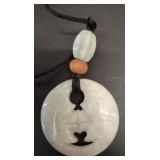 JADEITE KISSING COUPLE NECKLACE