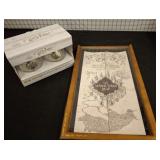 HARRY POTTER MAP AND GLASSES