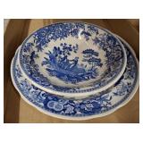 SPODE BLUE ROOM COLLECTION PLATE AND BOWL