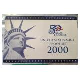 2000 US MINT PROOF SET WITH QUARTERS
