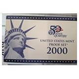 2000 US MINT PROOF SET WITH QUARTERS