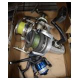 ASSORTED SPINNING REELS