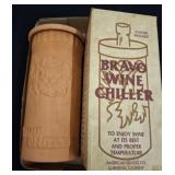 TERRACOTTA BRAVO WINE CHILLER WITH COASTER