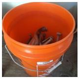 5 GALLON BUCKET-BOLTS, ANCHORS, LAGS