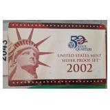 2002 US MINT PROOF SILVER SET