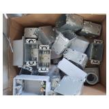 ASSORTED ELECTRICAL BOXES, JUNCTION BOXES