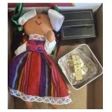 WATCHES AND SPANISH STYLE DOLL