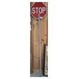 STOP SIGN ON PVC POLE  18 IN