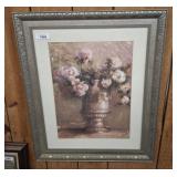 SIGNED FLOWER ARRANGEMENT PRINT  28X34