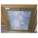 FRAMED ABSTRACT ART 24X30