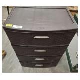 STERILITE 3 DRAWER PLASTIC STORAGE BIN