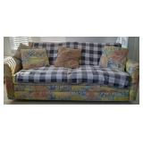 UPHOLSTERED 2 CUSHION SLEEPER SOFA